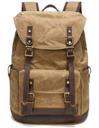 waxed canvas backpack
