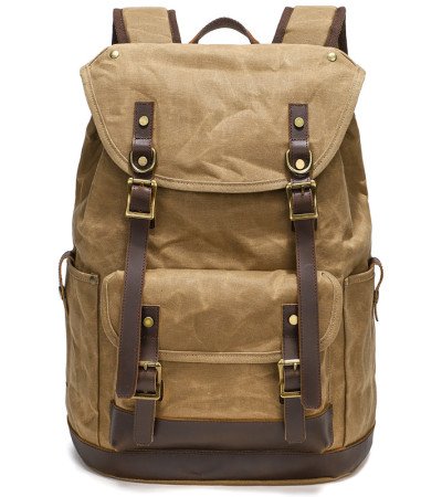 waxed canvas backpack