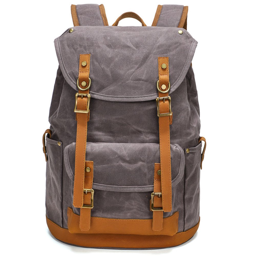 waxed canvas backpack