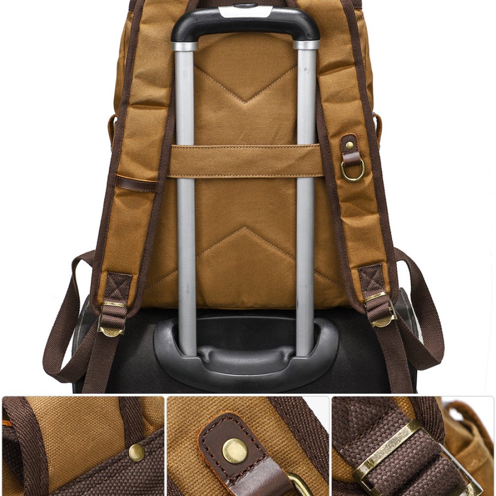 waxed canvas backpack