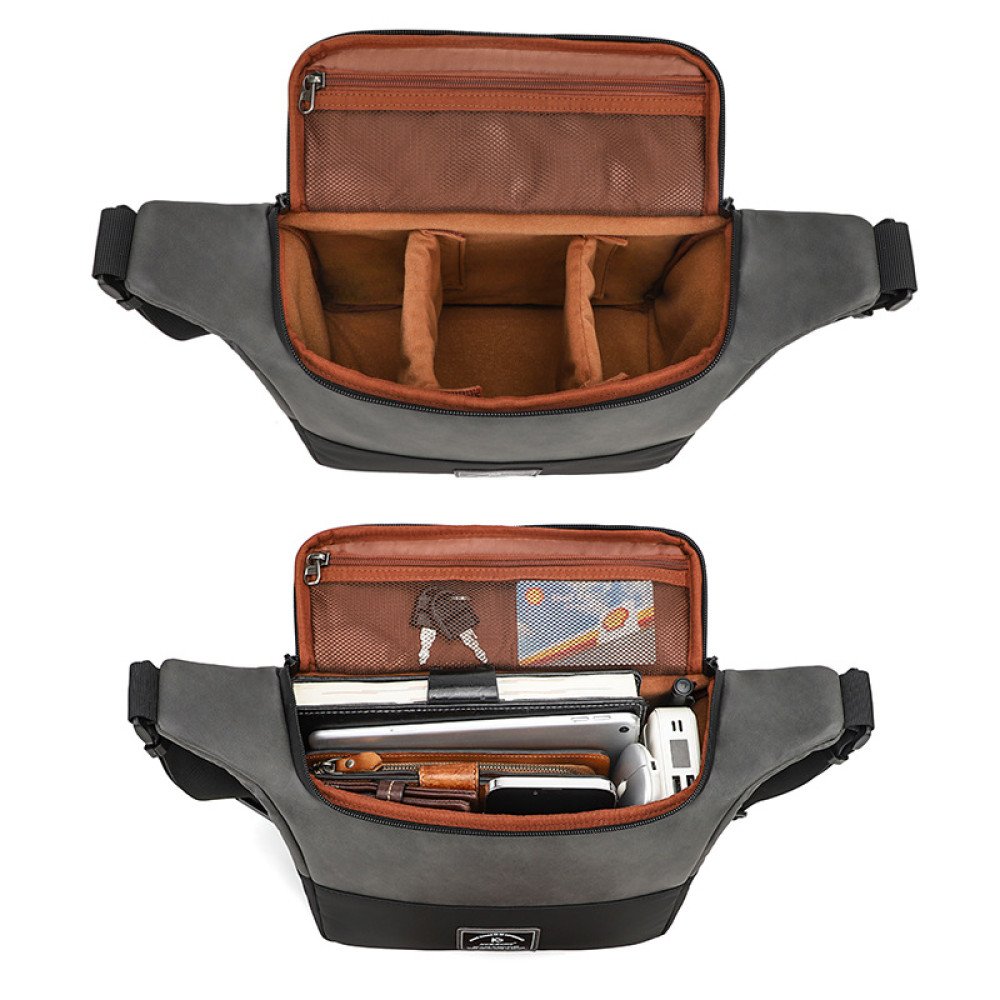 Portable shoulder camera bag purse power bank earphone storage crossbody bag