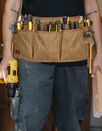 Canvas tool bag waist pack canvas belt bag
