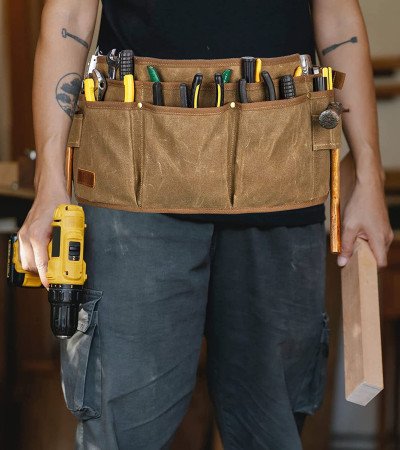 Canvas tool bag waist pack canvas belt bag
