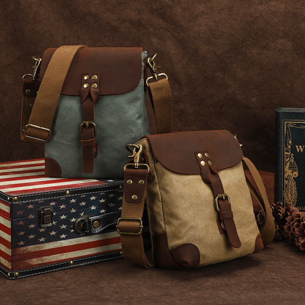 khaki bag