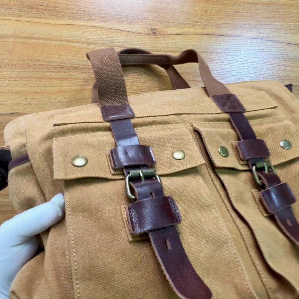 Canvas shoulder bag mens canvas tote bag 15 inch canvas computer bag