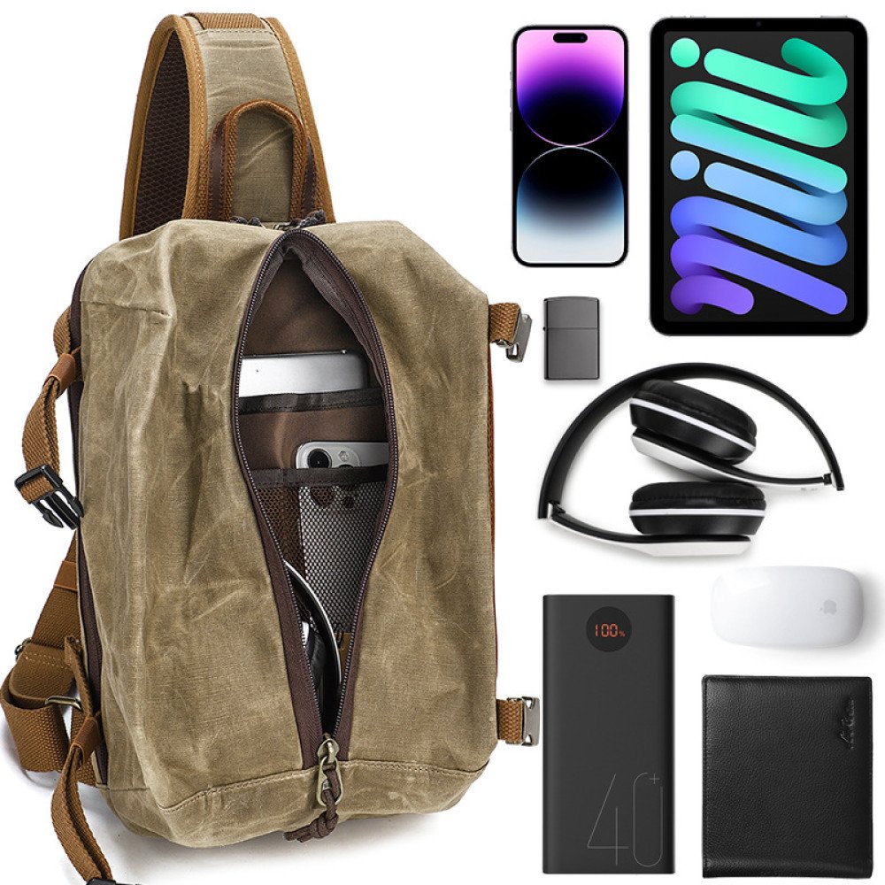 canvas sling bag