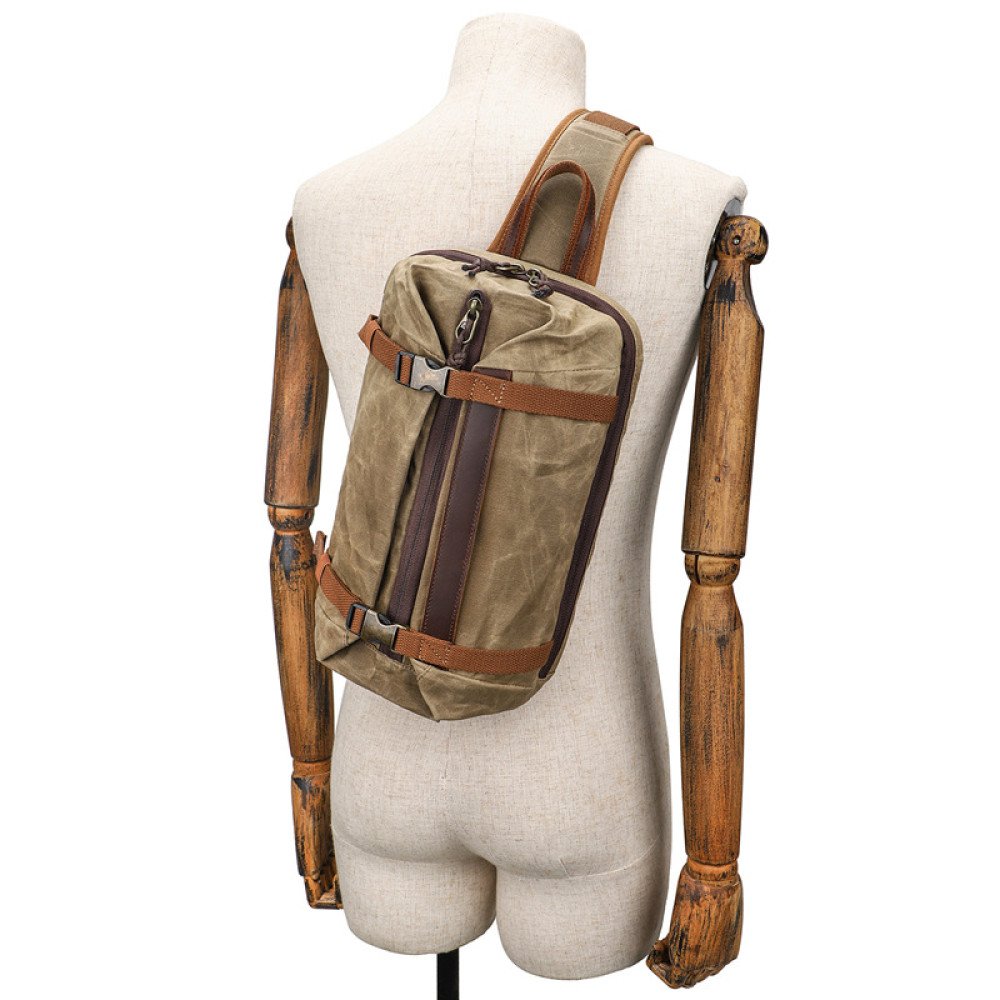 canvas sling bag