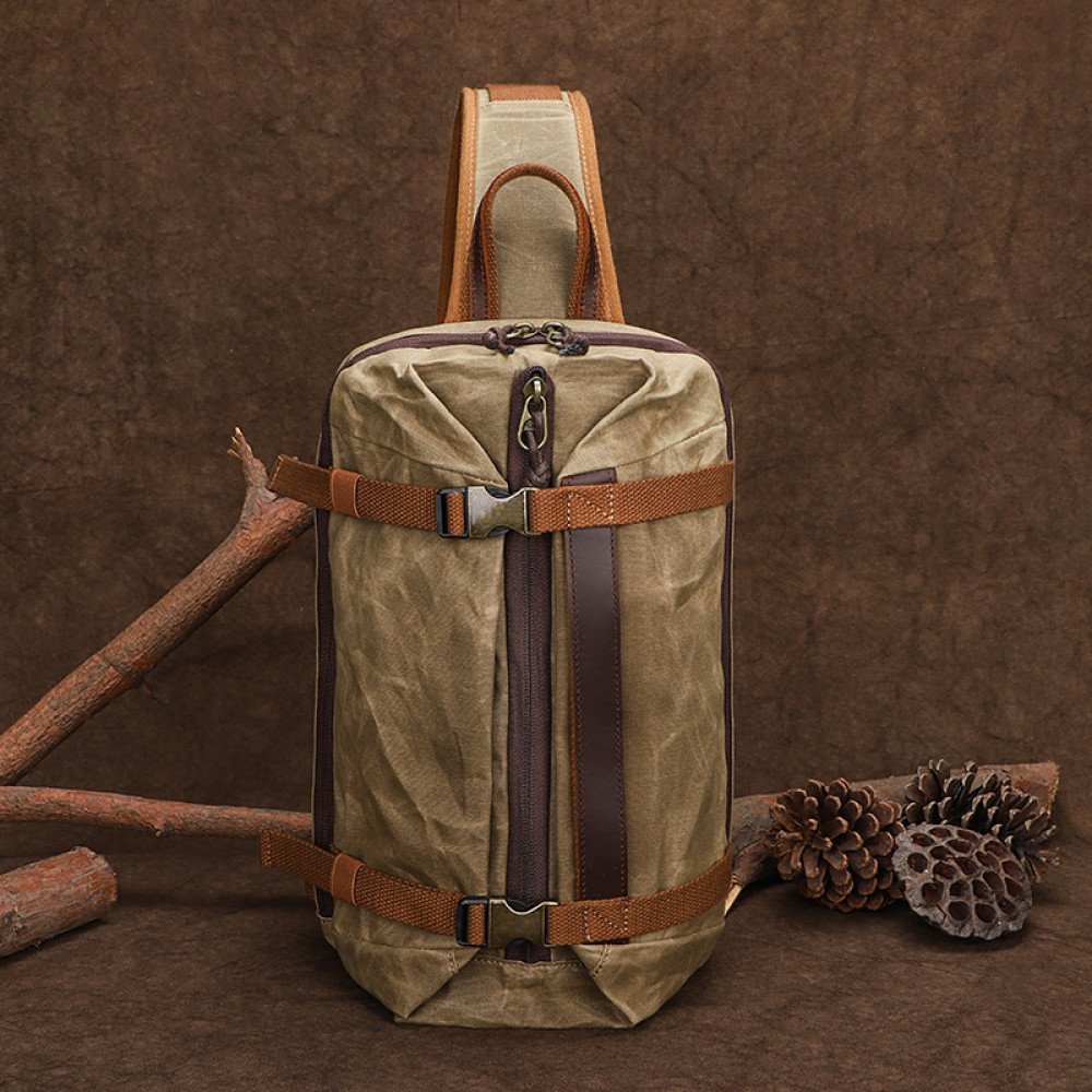 canvas sling bag