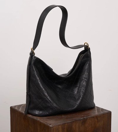 Womens tote leather shoulder bag black handbag