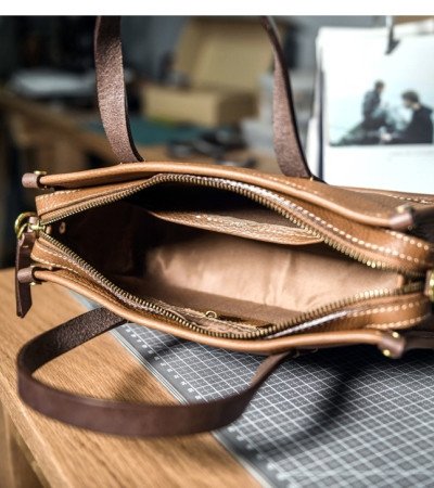 Vintage messenger bag leather crossbody bags for women