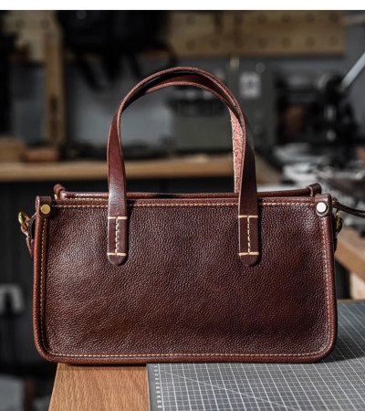 Vintage messenger bag leather crossbody bags for women