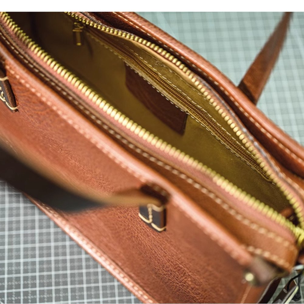 Vintage messenger bag leather crossbody bags for women