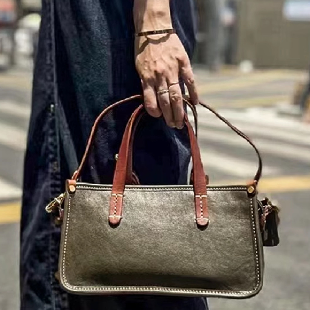 Vintage messenger bag leather crossbody bags for women