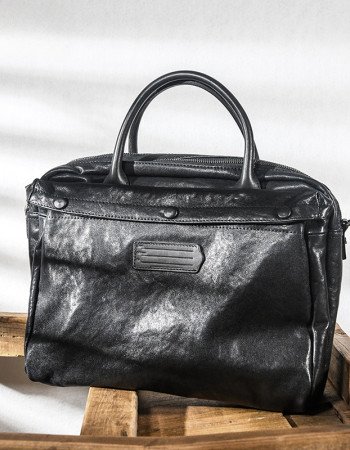 Business leather briefcase black mens briefcase