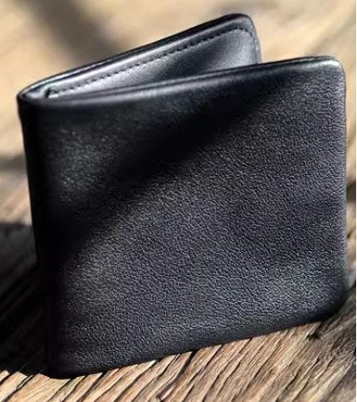 Pocket wallet mens leather money bag black online wallet