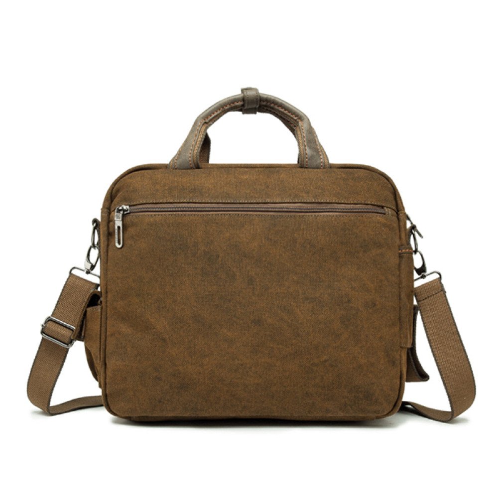 Canvas briefcase bag mens computer briefcase vintage