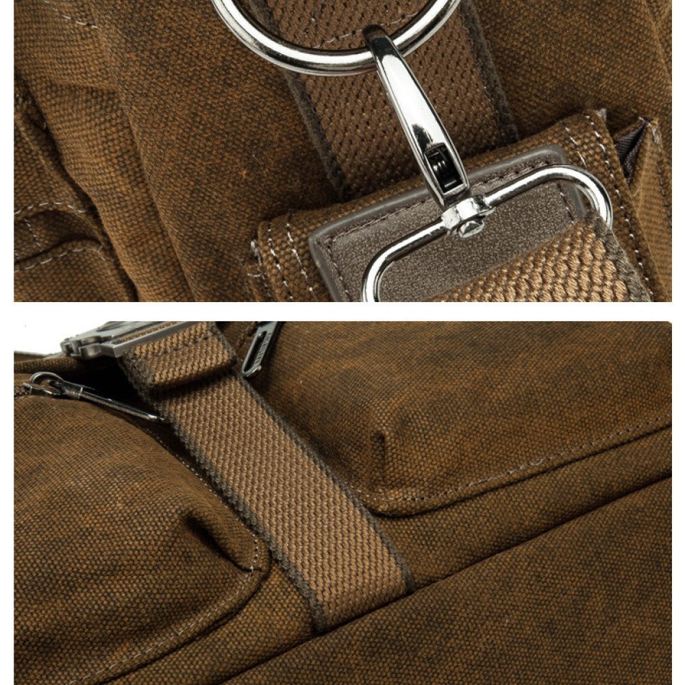Canvas briefcase bag mens computer briefcase vintage