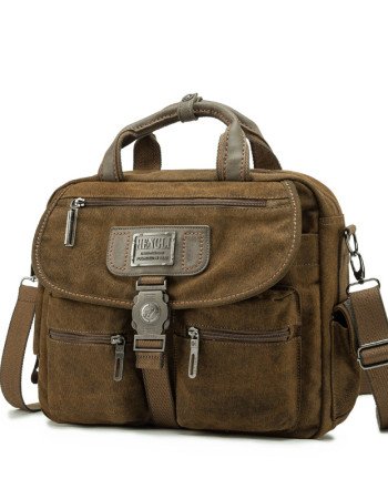 Canvas briefcase bag mens computer briefcase vintage