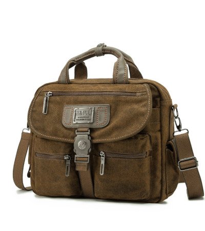 Canvas briefcase bag mens computer briefcase vintage