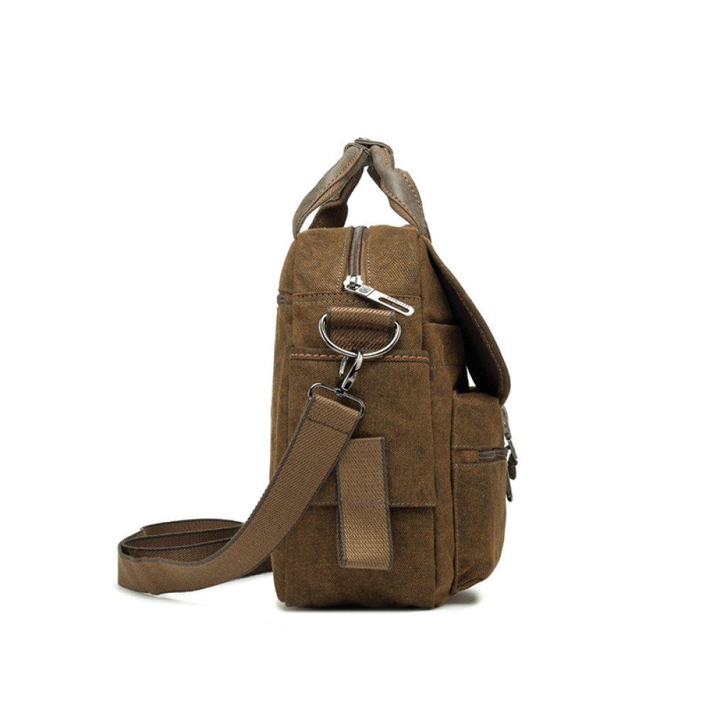 Canvas briefcase bag mens computer briefcase vintage