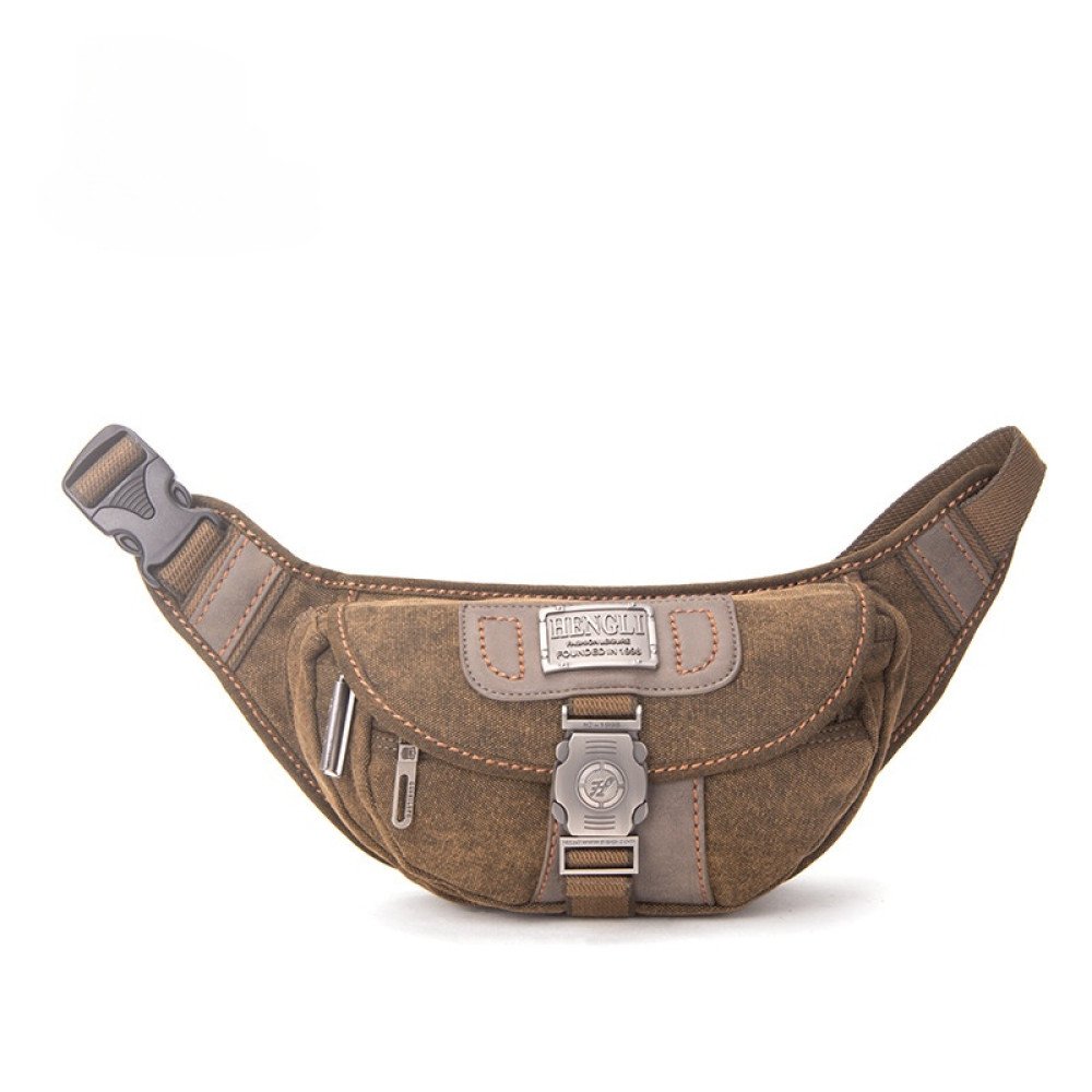 Canvas hip bag vintage bum bag personalized belt bag
