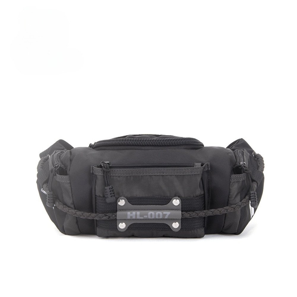 Mens bum bag nylon waist bag bike black army green