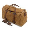 Waxed canvas weekender bag large canvas leather duffle bag