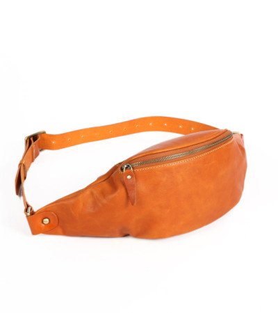 Moon bag leather waist bag for men belt bag womens