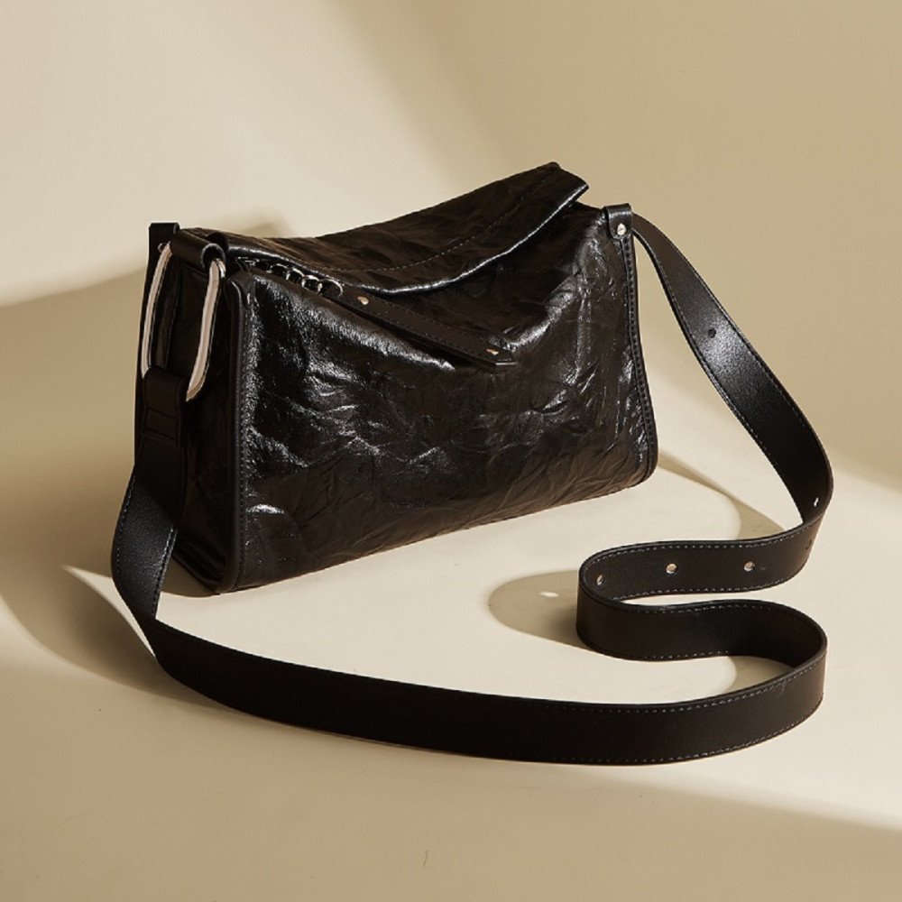 Crossbody bags for women silver leather cross bag