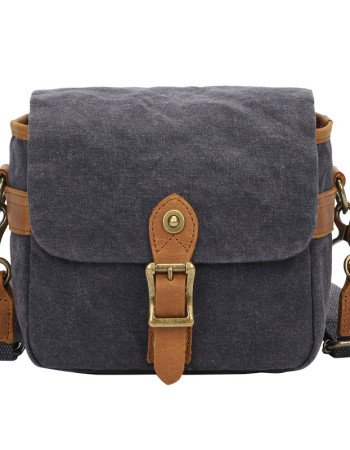 Waxed canvas camera bag mini crossbody purse waterproof