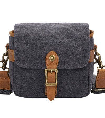 Waxed canvas camera bag mini crossbody purse waterproof