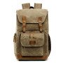 Canvas camera backpack waterproof 15 inch laptop backpack computer bag