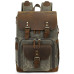 Waxed canvas camera backpack best waterproof canvas bag laptop 15