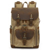 Waxed canvas camera backpack best waterproof canvas bag laptop 15