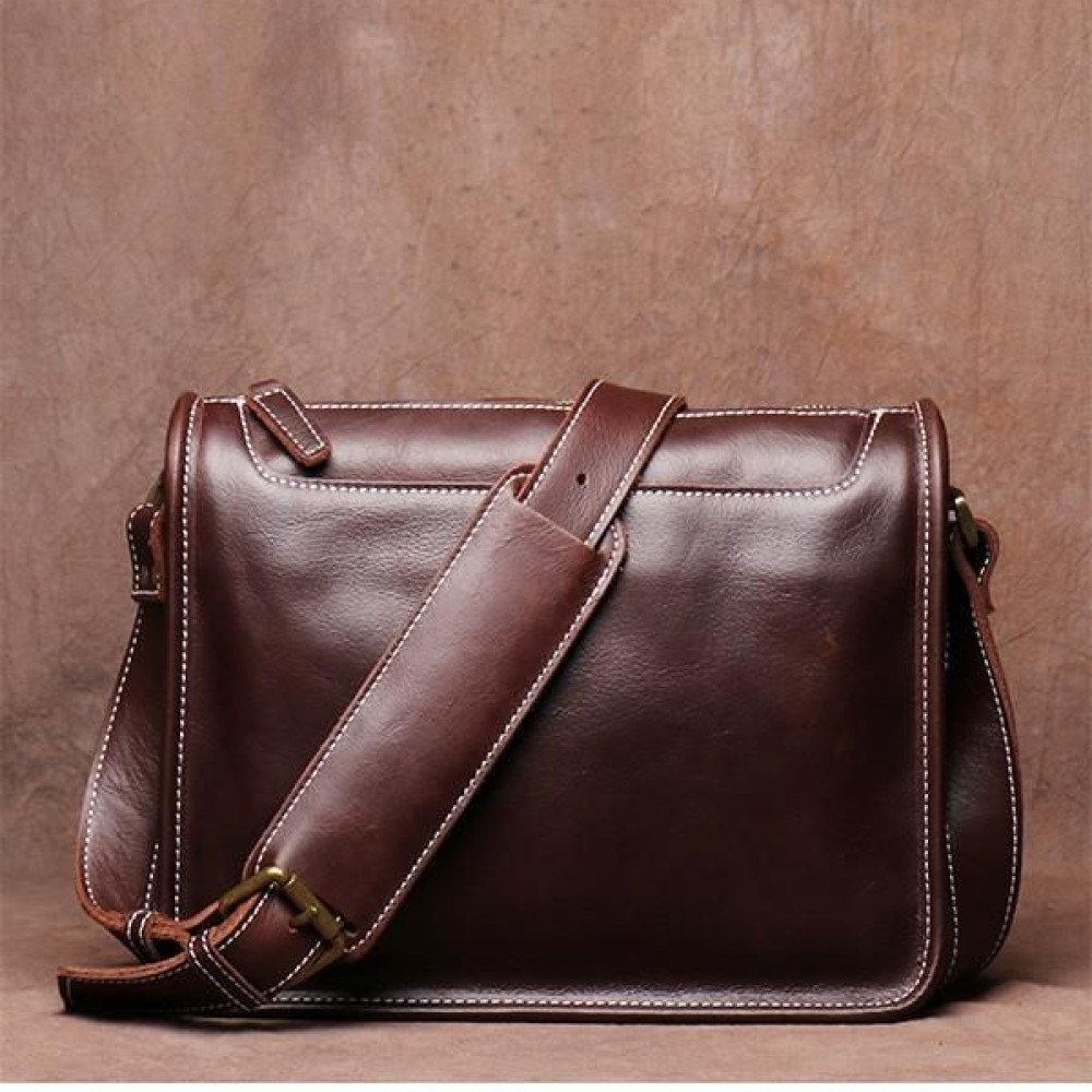 Leather crossbody genuine leather messenger bag vintage
