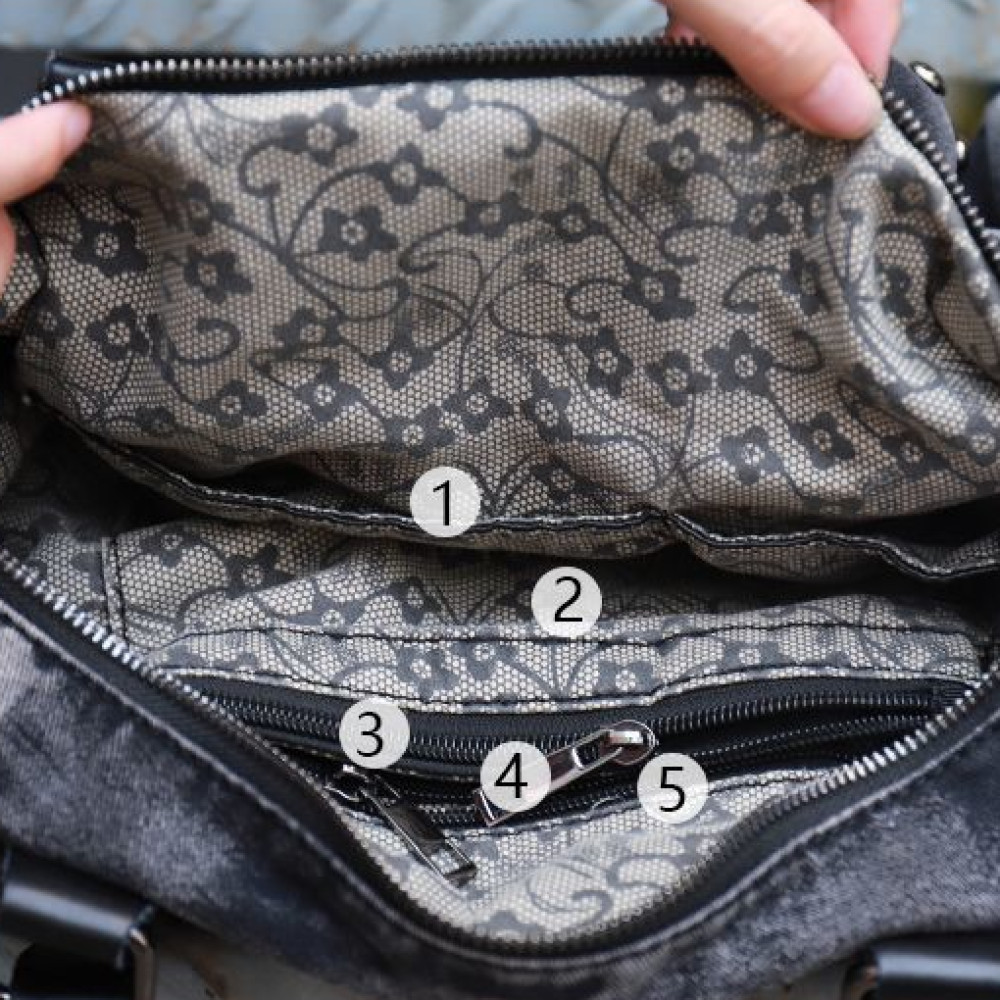 Rivet personalised denim bag cross body jean purse