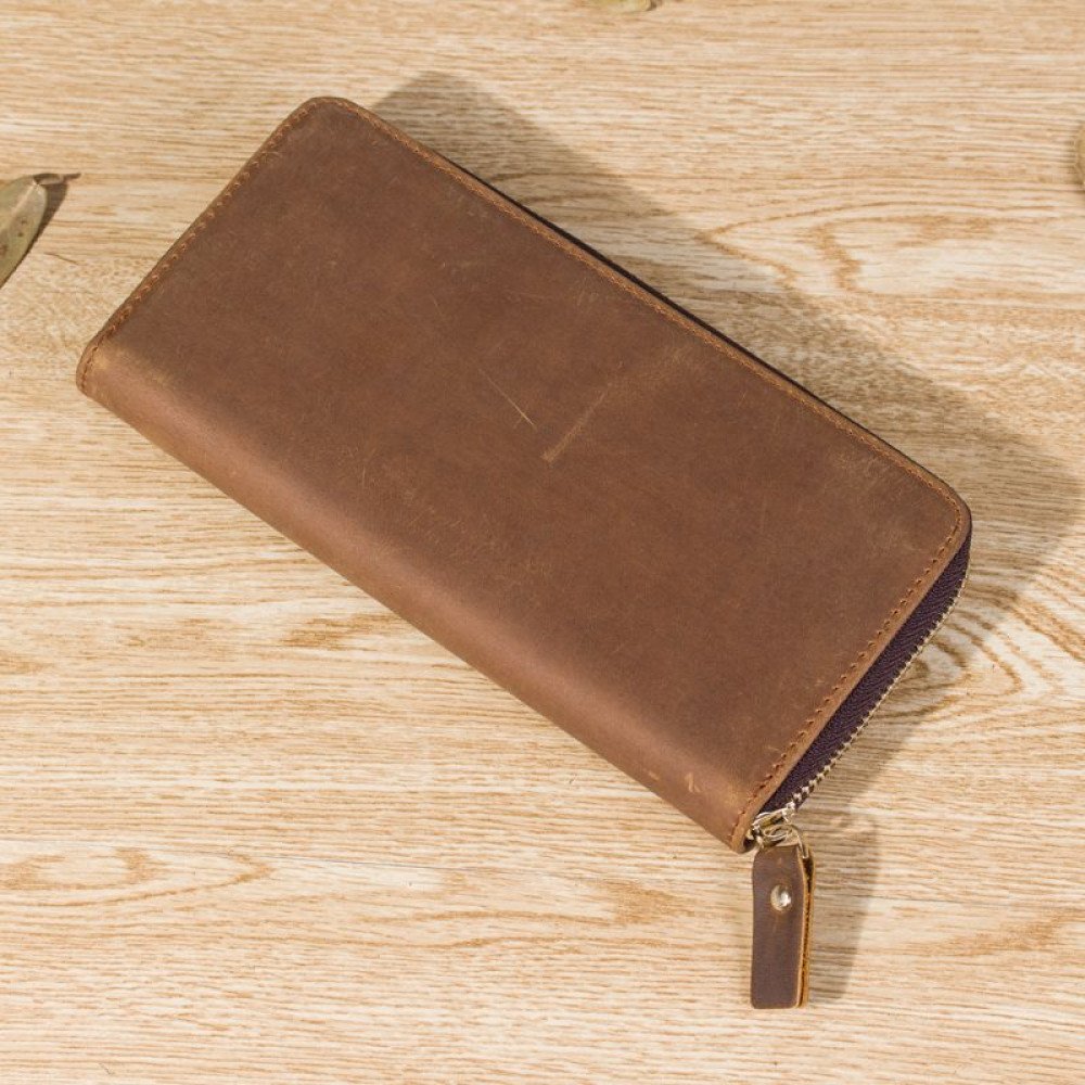 Man purse vintage mens brown leather wallet