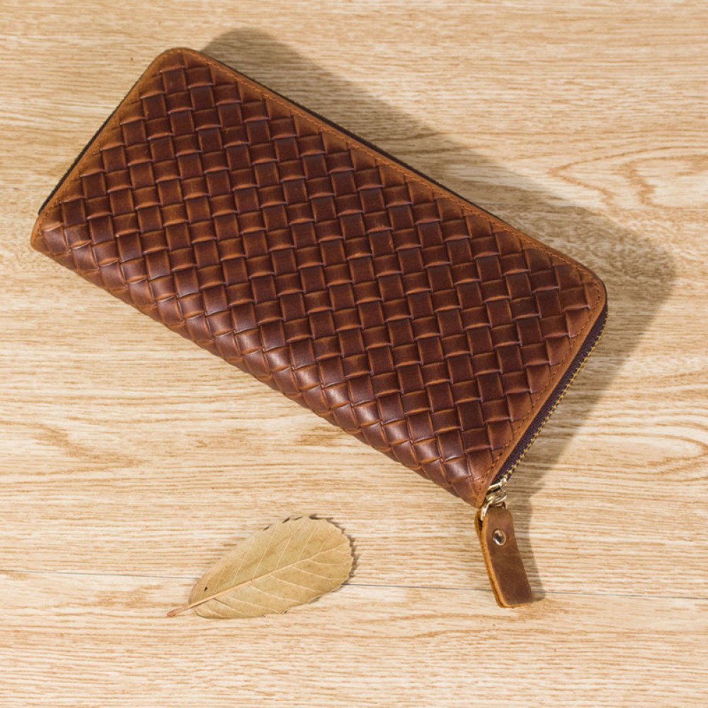Man purse vintage mens brown leather wallet