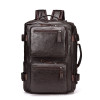 Leather travel backpack mens bag large leather backpack