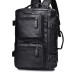 Leather travel backpack mens bag large leather backpack