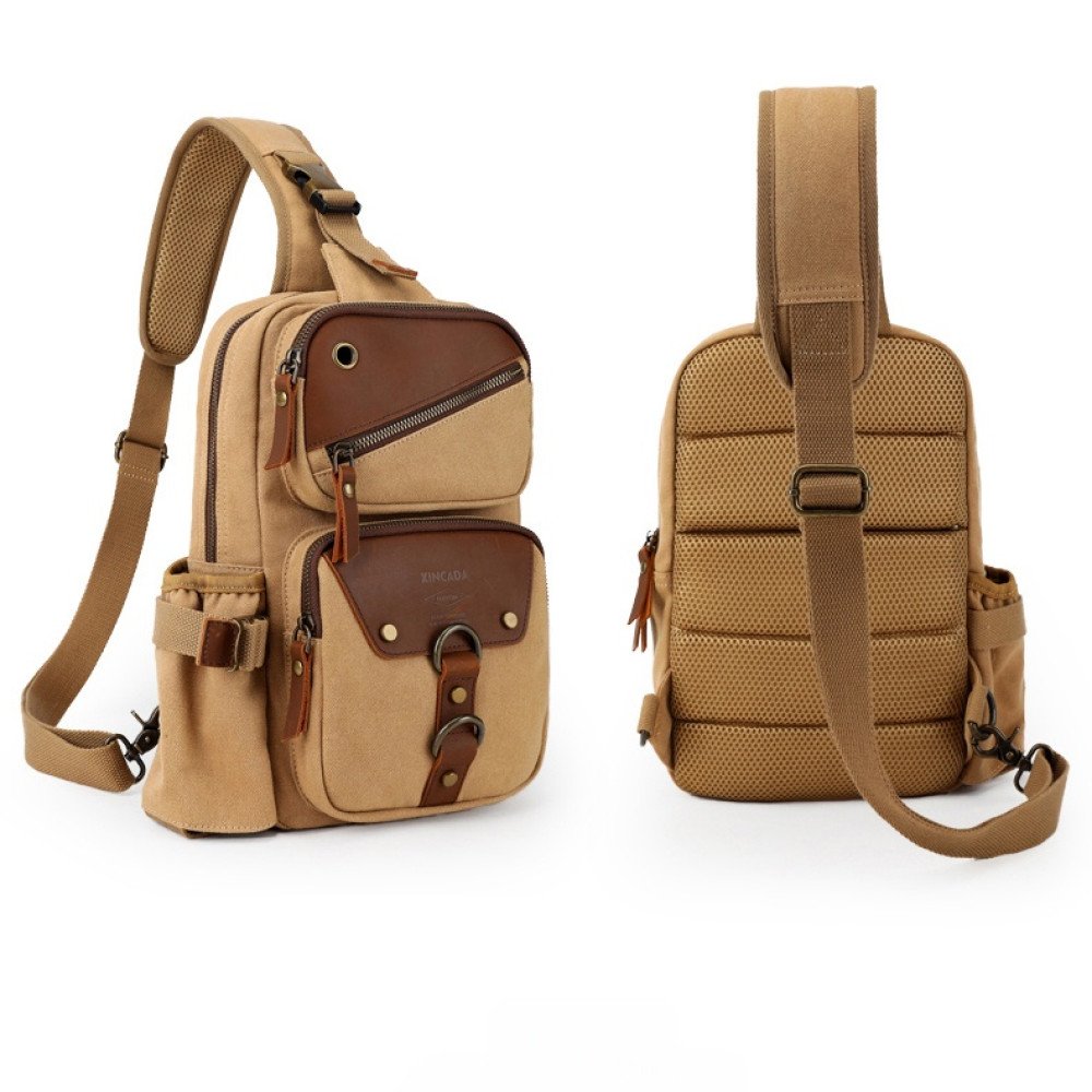 Crossbody sling purse canvas sling backpack for men women