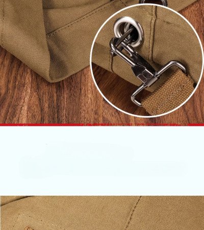 Canvas rucksack large bag mens backpack casual khaki black