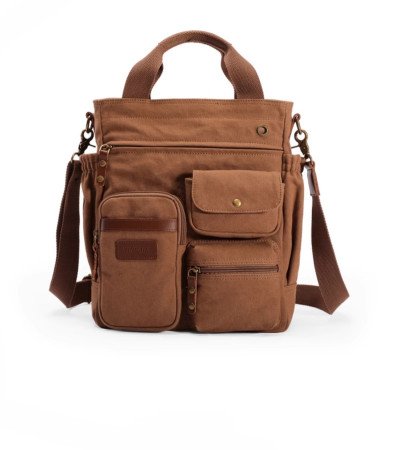 Postman bag canvas messenger mens shoulder bags khaki black