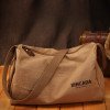 Vintage crossbody bag canvas gym bag men women khaki black