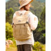 Canvas hiking backpack 16 laptop rucksack large backpacks unisex