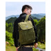 Canvas hiking backpack 16 laptop rucksack large backpacks unisex
