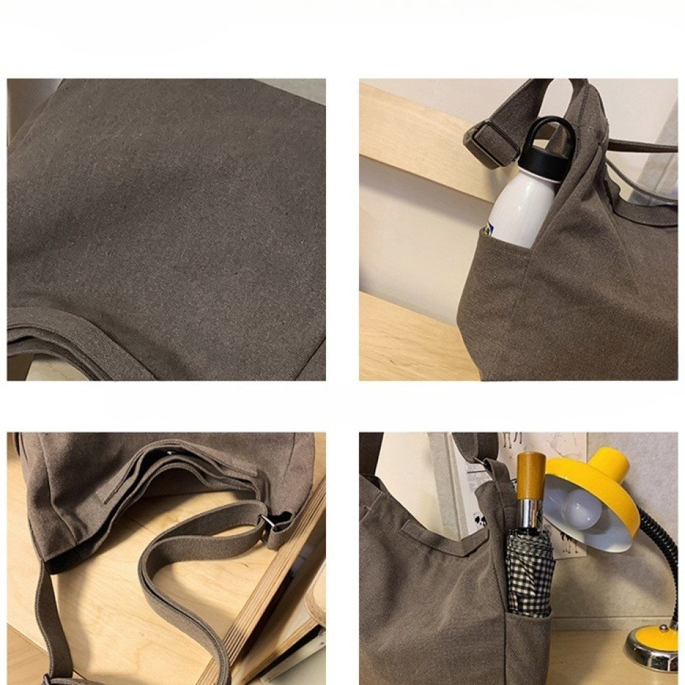 Canvas messenger bag crossbody purse big cross body bag