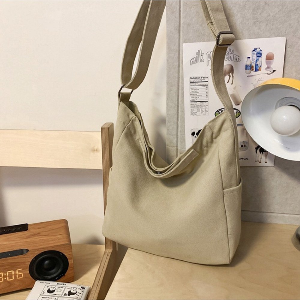 Canvas messenger bag crossbody purse big cross body bag
