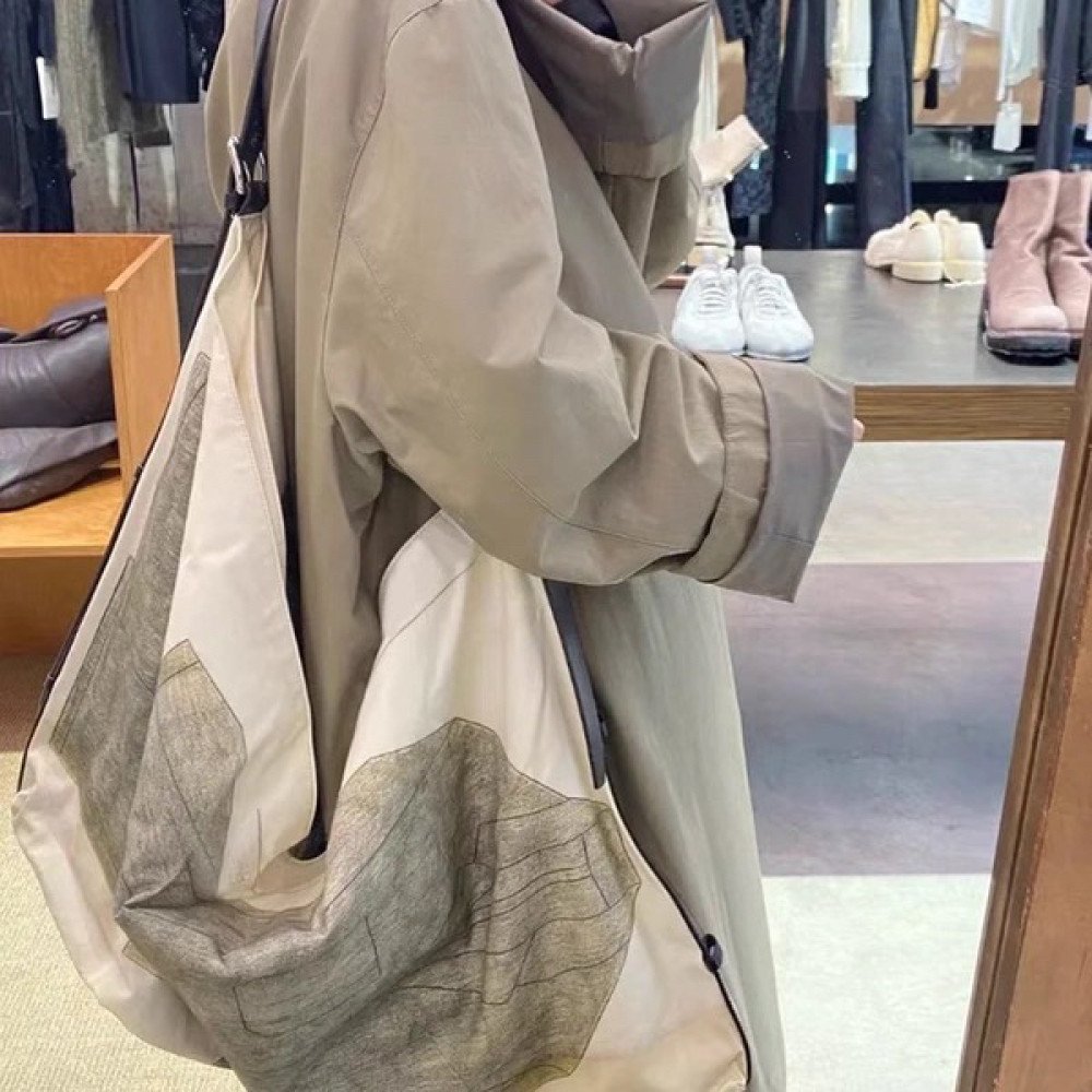 Canvas shoulder tote bag large cheap printed unique canvas bags