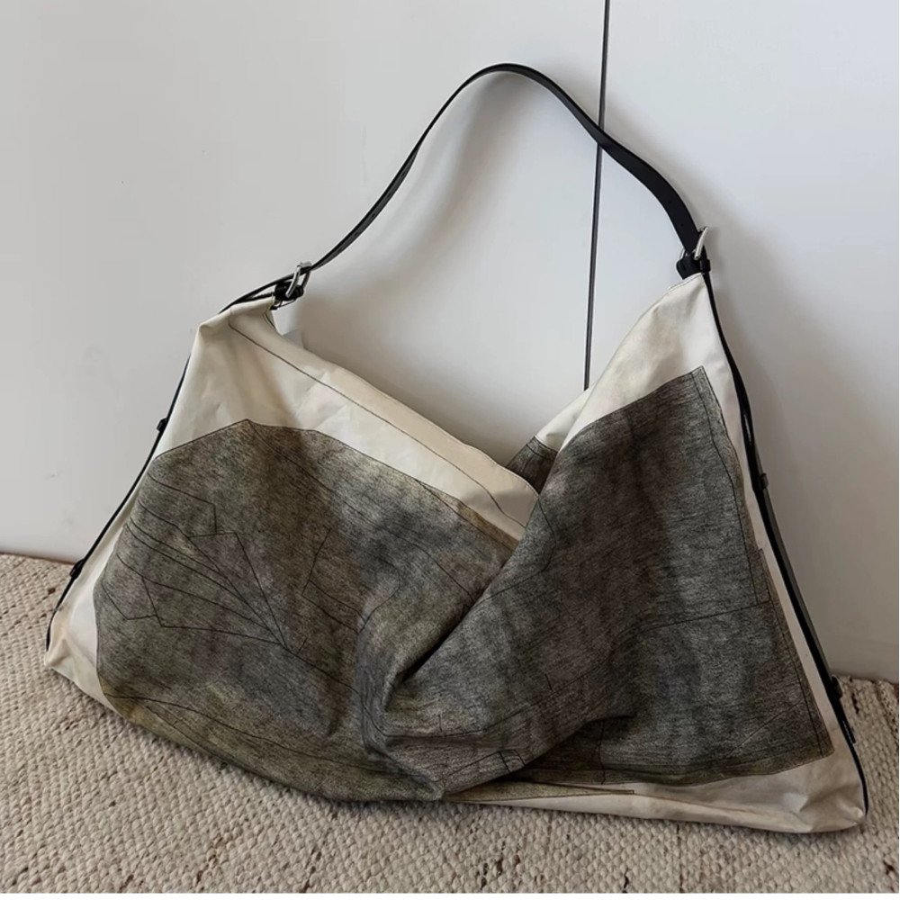 Canvas shoulder tote bag large cheap printed unique canvas bags